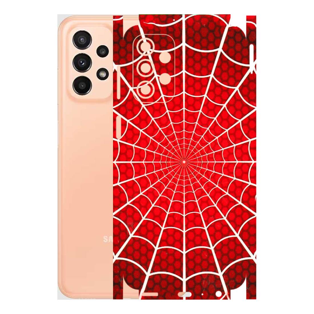 Samsung A/S Series Phone Skins (All Models) - Classic Spidey Web - 3D Embossed Finish (L-115) Samsung Galaxy A23 (5G)