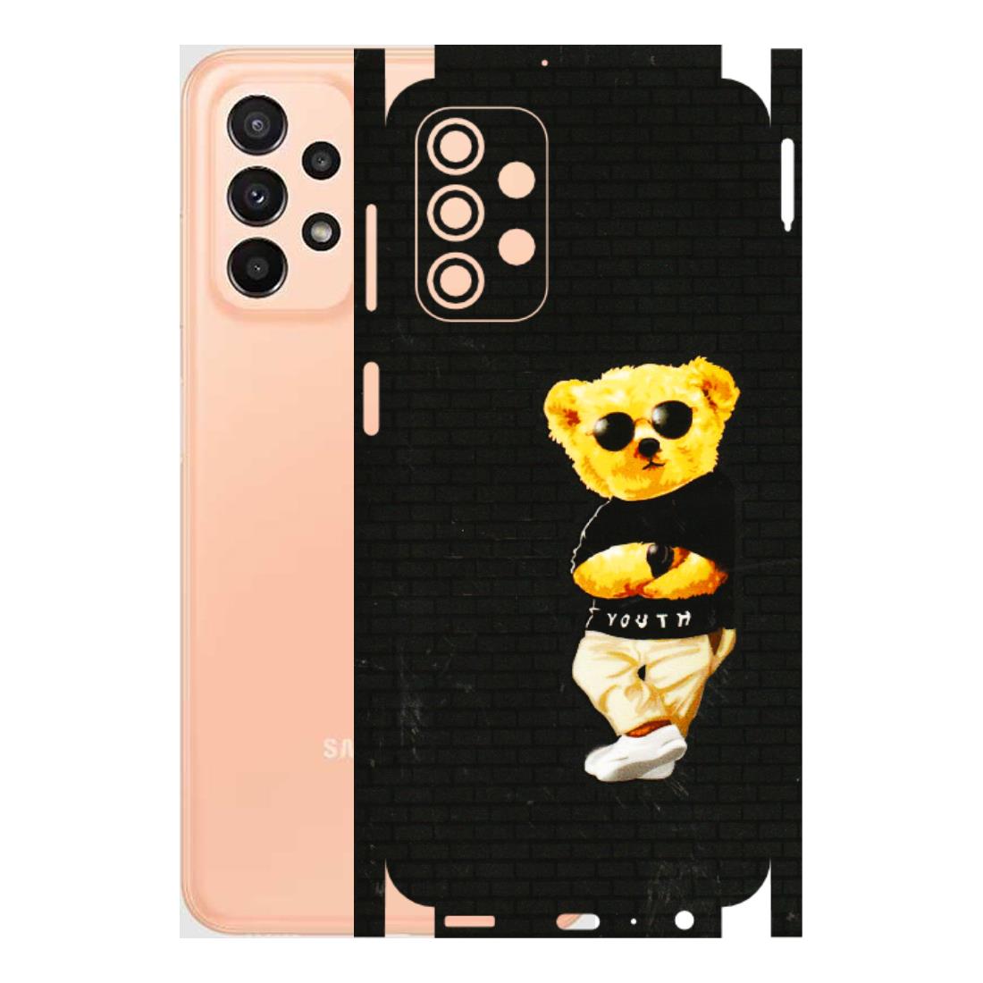 Samsung A/S Series Phone Skins (All Models) - Classy Teddy Bear - 3D Embossed Finish (L-116) Samsung Galaxy A23 (5G)
