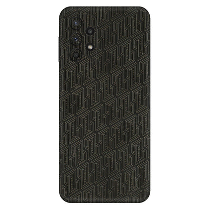 Samsung A/S Series Phone Skins (All Models) - Black Abstract Pattern - 3D Embossed Finish (L-117) Samsung Galaxy A23 (5G)