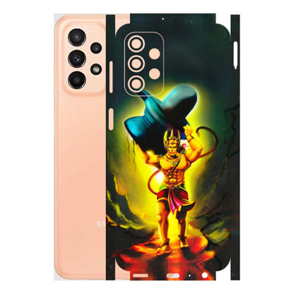 Samsung A/S Series Phone Skins (All Models) - Hanuman Ji - 3D Embossed Finish (L-128) Samsung Galaxy A23 (5G)