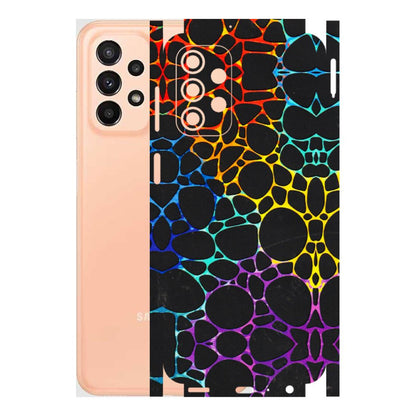 Samsung A/S Series Phone Skins (All Models) - Abstract Art MultiColour - 3D Embossed Finish (L-133) Samsung Galaxy A23 (5G)