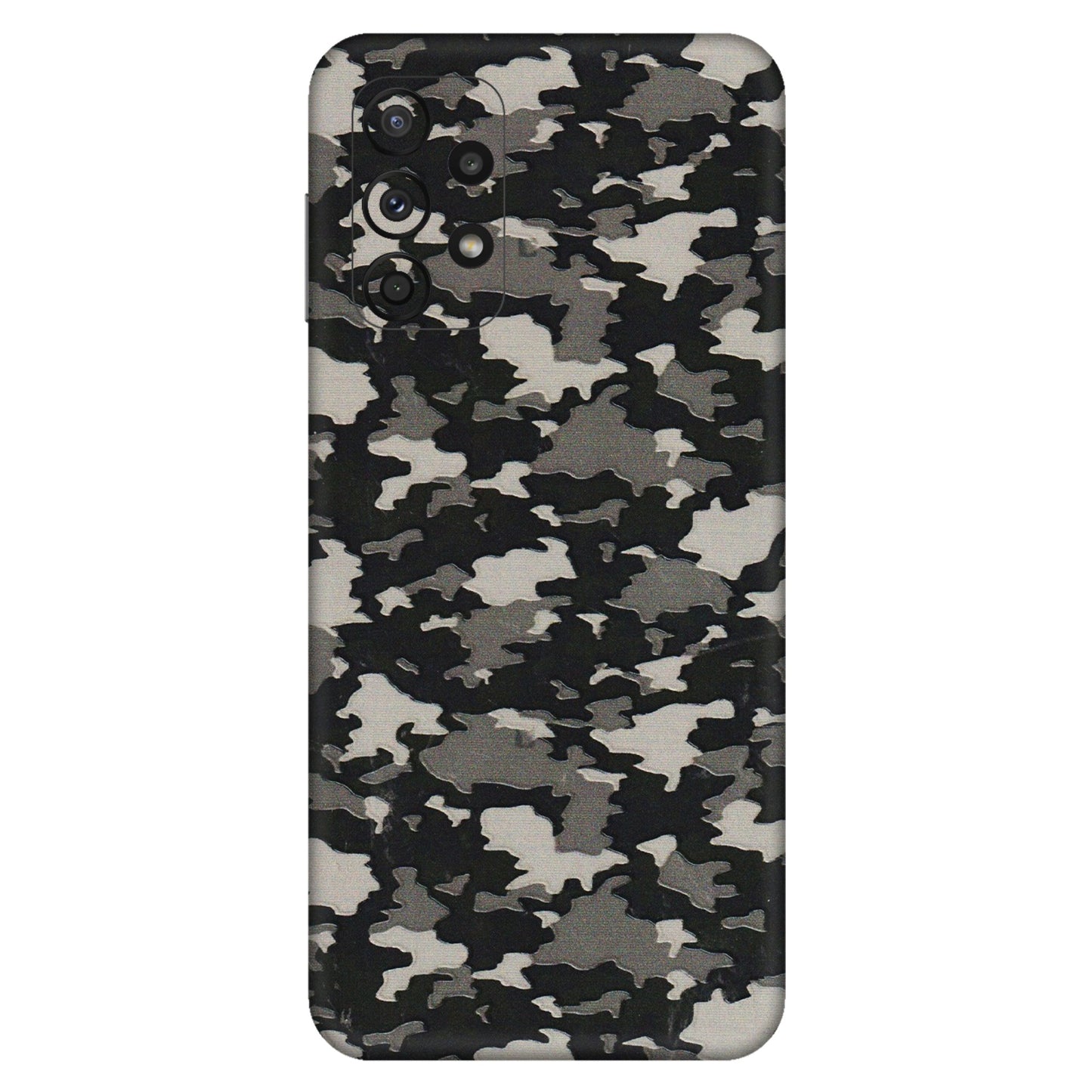 Samsung A/S Series Phone Skins (All Models) - Black/Grey Camoflaunge - 3D Embossed Finish (L-142) Samsung Galaxy A23 (5G)
