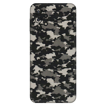 Samsung A/S Series Phone Skins (All Models) - Black/Grey Camoflaunge - 3D Embossed Finish (L-142) Samsung Galaxy A23 (5G)