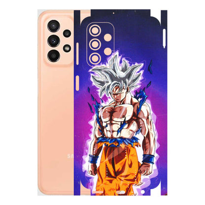 Samsung A/S Series Phone Skins (All Models) - Goku Purple Anime - 3D Embossed Finish (L-147) Samsung Galaxy A23 (5G)