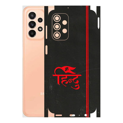 Samsung A/S Series Phone Skins (All Models) - Hindu Black - 3D Embossed Finish (L-153) Samsung Galaxy A23 (5G)