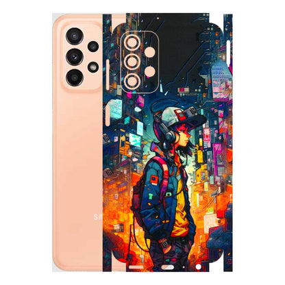 Samsung A/S Series Phone Skins (All Models) - Street Anime Guy - 3D Embossed Finish (L-158) Samsung Galaxy A23 (5G)