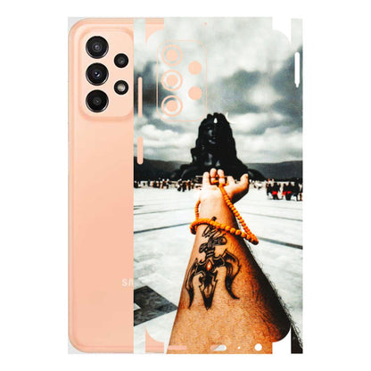 Samsung A/S Series Phone Skins (All Models) - Jai Adiyogi Mahakaal - 3D Embossed Finish (L-164) Samsung Galaxy A23 (5G)