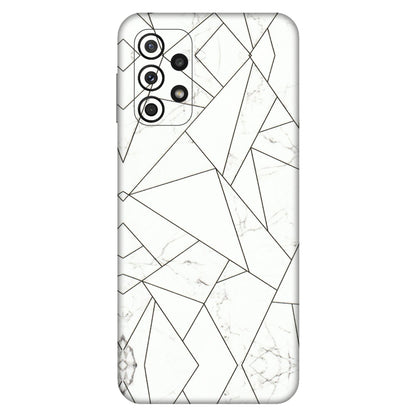 Samsung A/S Series Phone Skins (All Models) - Luxury White Marble Effect - 3D Embossed Finish (L-168) Samsung Galaxy A23 (5G)