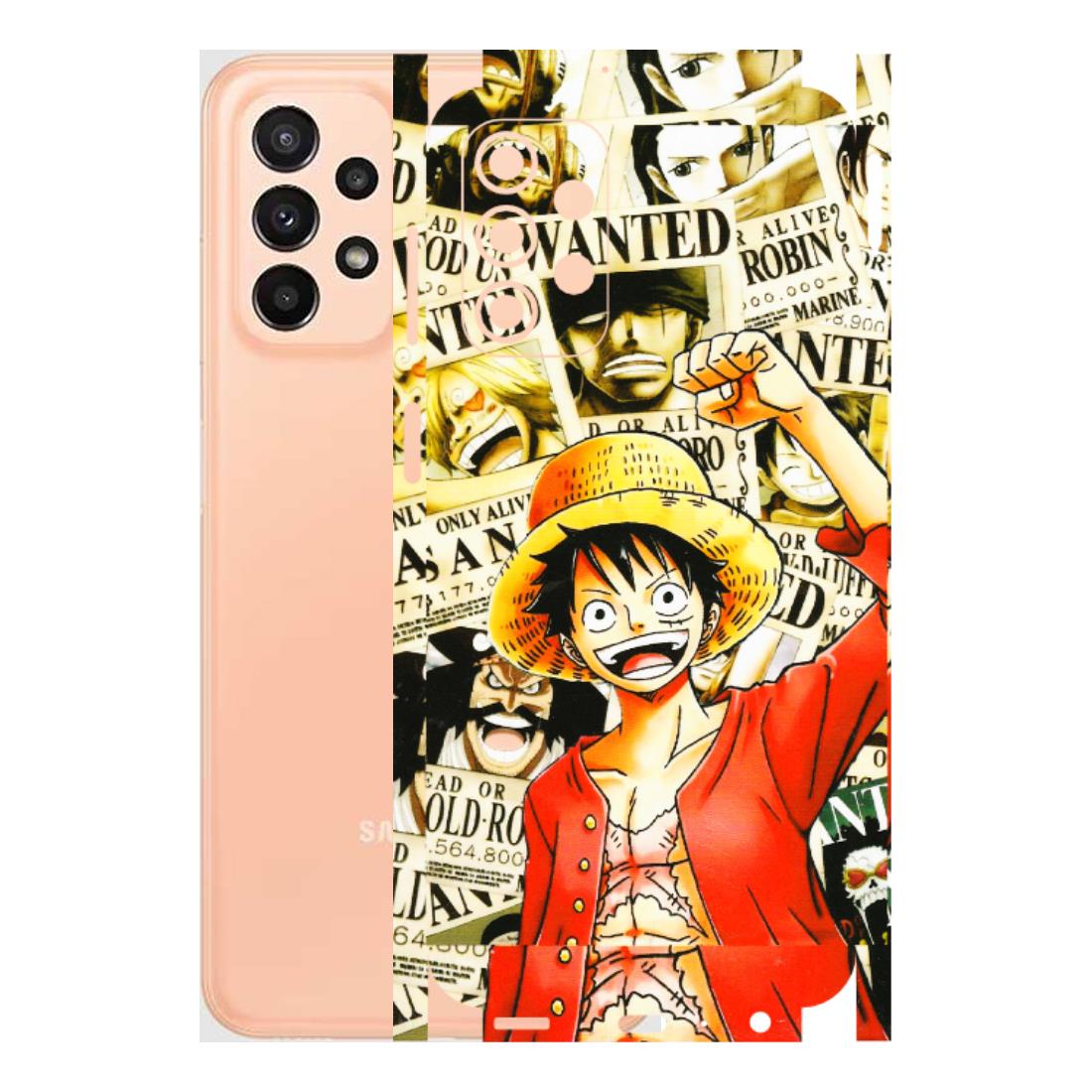 Samsung A/S Series Phone Skins (All Models) - Luffy Anime - 3D Embossed Finish (L-177) Samsung Galaxy A23 (5G)