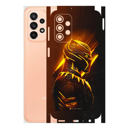 Samsung A/S Series Phone Skins (All Models) - Gold Black Panther - 3D Embossed Finish (L-181) Samsung Galaxy A23 (5G)