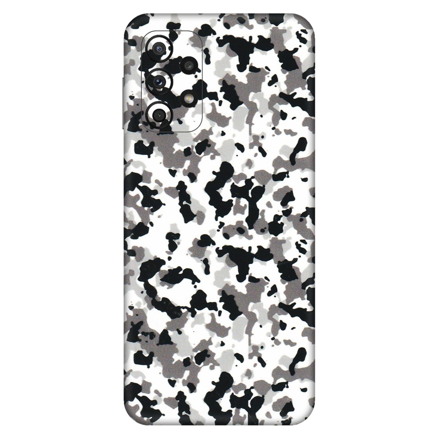 Samsung A/S Series Phone Skins (All Models) - White Black Camouflage - 3D Embossed Finish (L-18) Samsung Galaxy A23 (5G)
