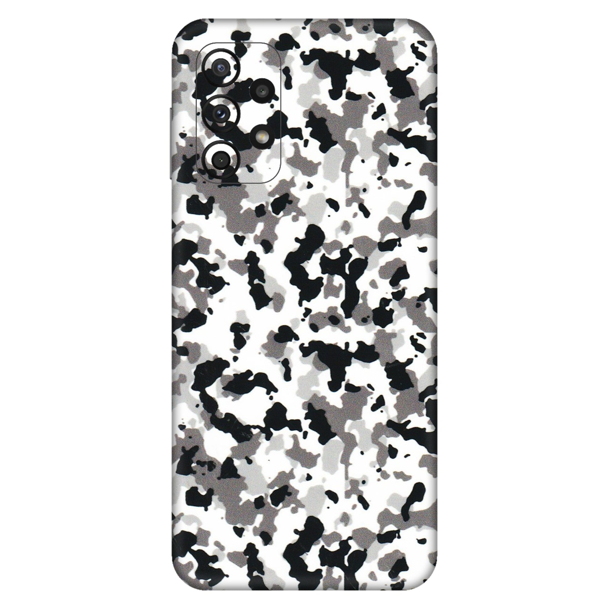 Samsung A/S Series Phone Skins (All Models) - White Black Camouflage - 3D Embossed Finish (L-18) Samsung Galaxy A23 (5G)