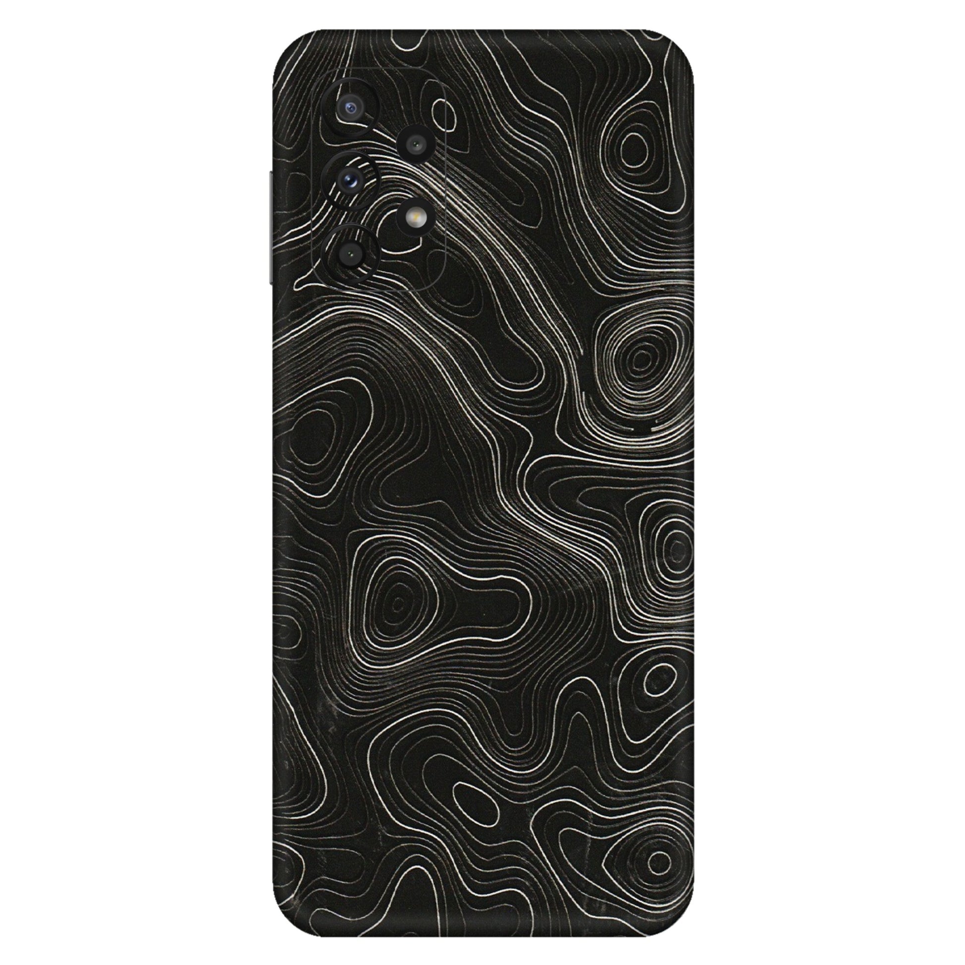 Samsung A/S Series Phone Skins (All Models) - Black Swirl - 3D Embossed Finish (L-196) Samsung Galaxy A23 (5G)