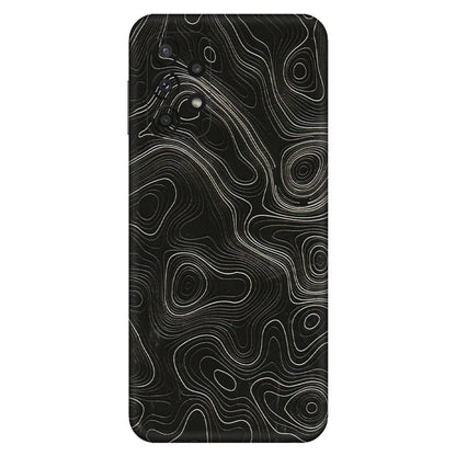 Samsung A/S Series Phone Skins (All Models) - Black Swirl - 3D Embossed Finish (L-196) Samsung Galaxy A23 (5G)
