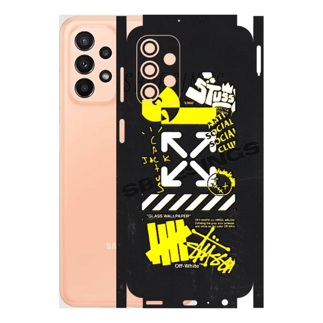 Samsung A/S Series Phone Skins (All Models) - Anti Social Graffiti - 3D Embossed Finish (L-198) Samsung Galaxy A23 (5G)