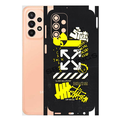 Samsung A/S Series Phone Skins (All Models) - Anti Social Graffiti - 3D Embossed Finish (L-198) Samsung Galaxy A23 (5G)