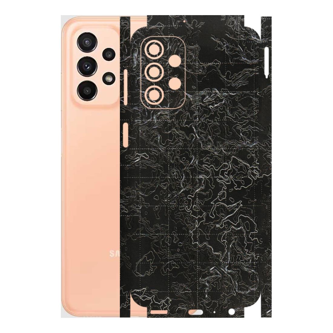 Samsung A/S Series Phone Skins (All Models) - Black map Texture - 3D Embossed Finish (L-201) Samsung Galaxy A23 (5G)