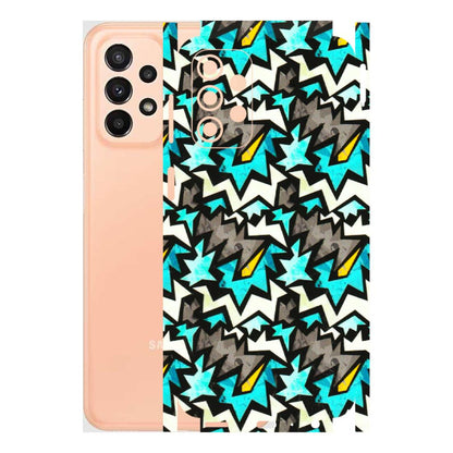 Samsung A/S Series Phone Skins (All Models) - Funky Zig Zag - 3D Embossed Finish (L-223) Samsung Galaxy A23 (5G)