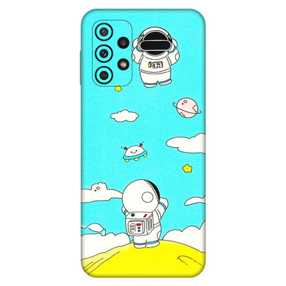 Samsung A/S Series Phone Skins (All Models) - Blue Skies Astro Float - 3D Embossed Finish (L-230) Samsung Galaxy A23 (5G)