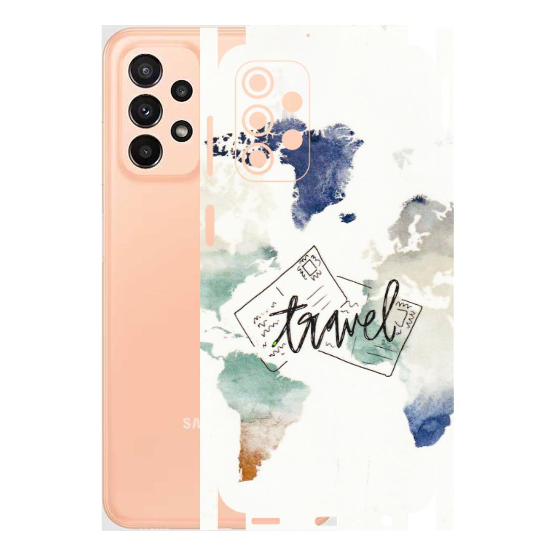 Samsung A/S Series Phone Skins (All Models) - Travel The World - 3D Embossed Finish (L-232) Samsung Galaxy A23 (5G)