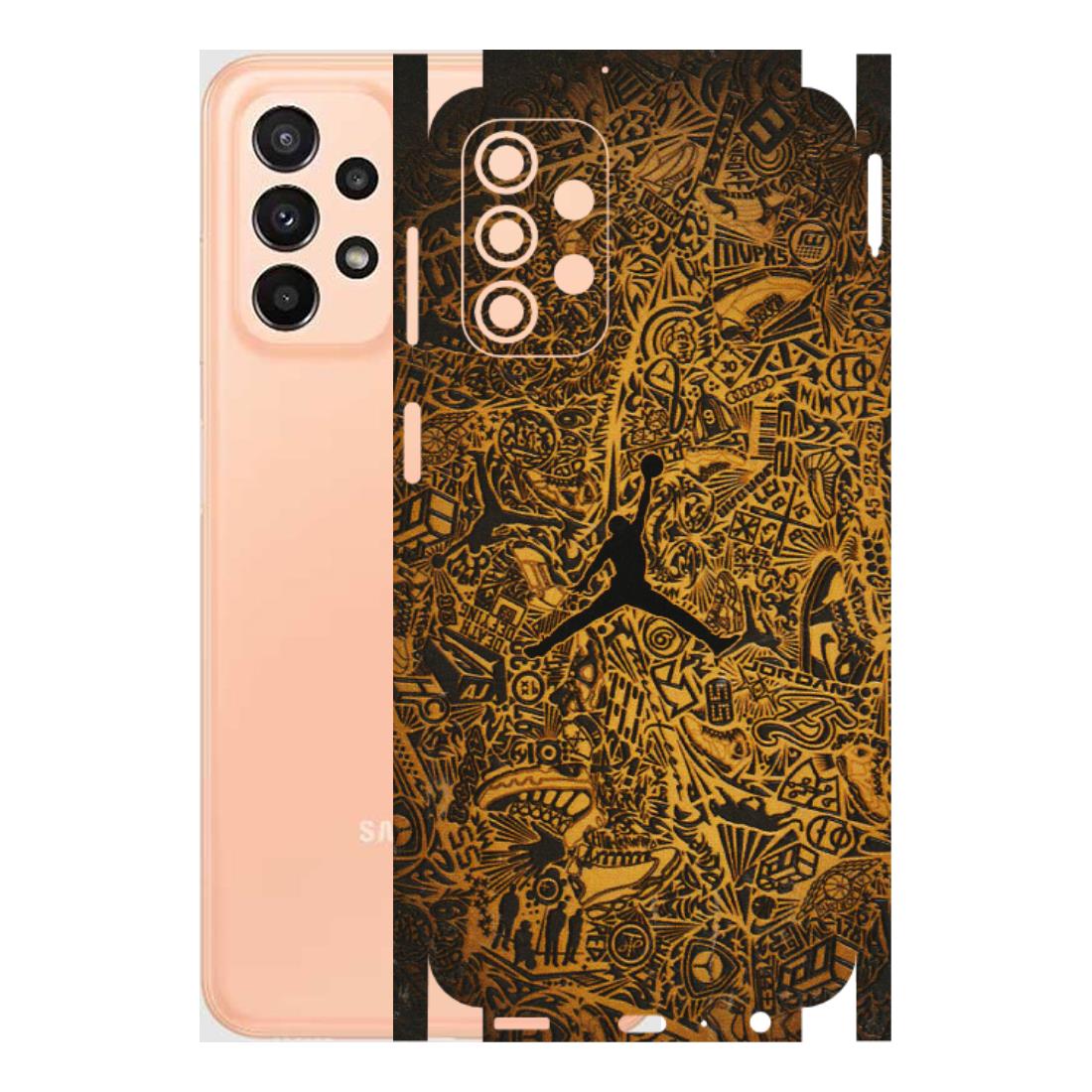Samsung A/S Series Phone Skins (All Models) - Premium Gold Basketball Player - 3D Embossed Finish (L-236) Samsung Galaxy A23 (5G)