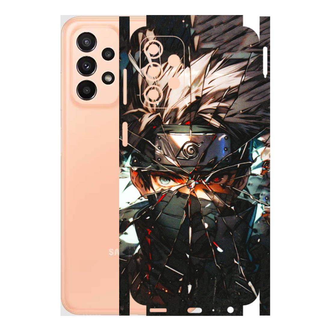 Samsung A/S Series Phone Skins (All Models) - Kakashi Shattered Glass Effect - 3D Embossed Finish (L-237) Samsung Galaxy A23 (5G)