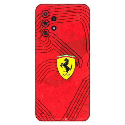 Samsung A/S Series Phone Skins (All Models) - Red Ferrari Logo Stylish - 3D Embossed Finish (L-238) Samsung Galaxy A23 (5G)