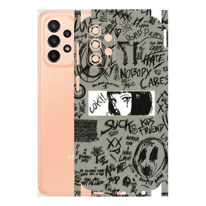 Samsung A/S Series Phone Skins (All Models) - Never Have Love Anime - 3D Embossed Finish (L-260) Samsung Galaxy A23 (5G)