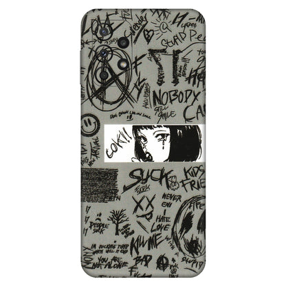 Samsung A/S Series Phone Skins (All Models) - Never Have Love Anime - 3D Embossed Finish (L-260) Samsung Galaxy A23 (5G)