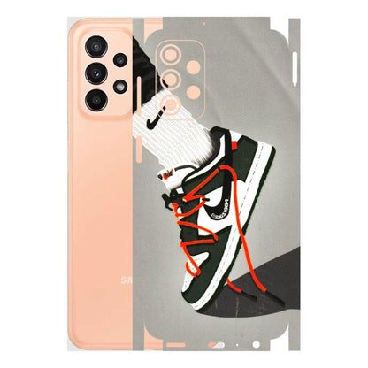 Samsung A/S Series Phone Skins (All Models) - New Grey Sneaker - 3D Embossed Finish (L-261) Samsung Galaxy A23 (5G)