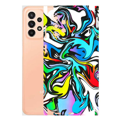Samsung A/S Series Phone Skins (All Models) - Abstract Colour Paints - 3D Embossed Finish (L-271) Samsung Galaxy A23 (5G)