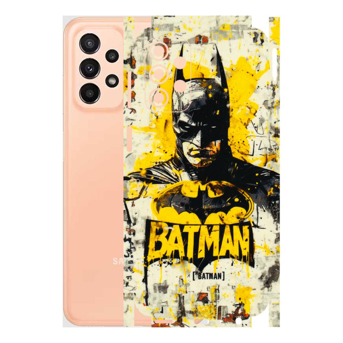 Samsung A/S Series Phone Skins (All Models) - Batman Yellow BT - 3D Embossed Finish (L-304) Samsung Galaxy A23 (5G)