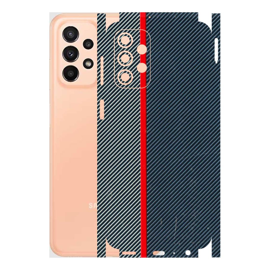 Samsung A/S Series Phone Skins (All Models) - Blue Sober Lines - 3D Embossed Finish (L-305) Samsung Galaxy A23 (5G)
