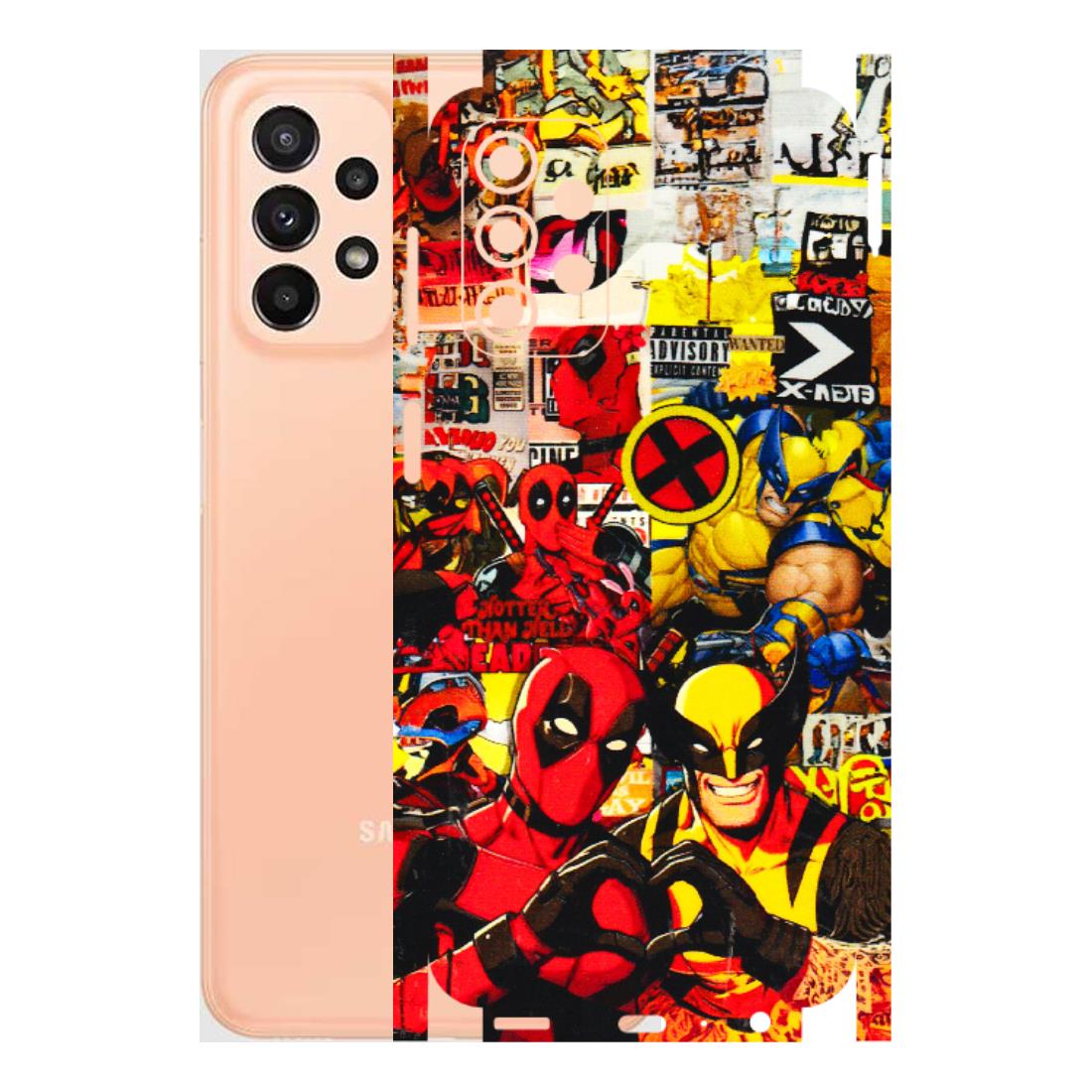 Samsung A/S Series Phone Skins (All Models) - Spidy Wolverine - 3D Embossed Finish (L-310) Samsung Galaxy A23 (5G)