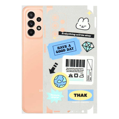 Samsung A/S Series Phone Skins (All Models) - Will Be Okay Design - 3D Embossed Finish (L-316) Samsung Galaxy A23 (5G)
