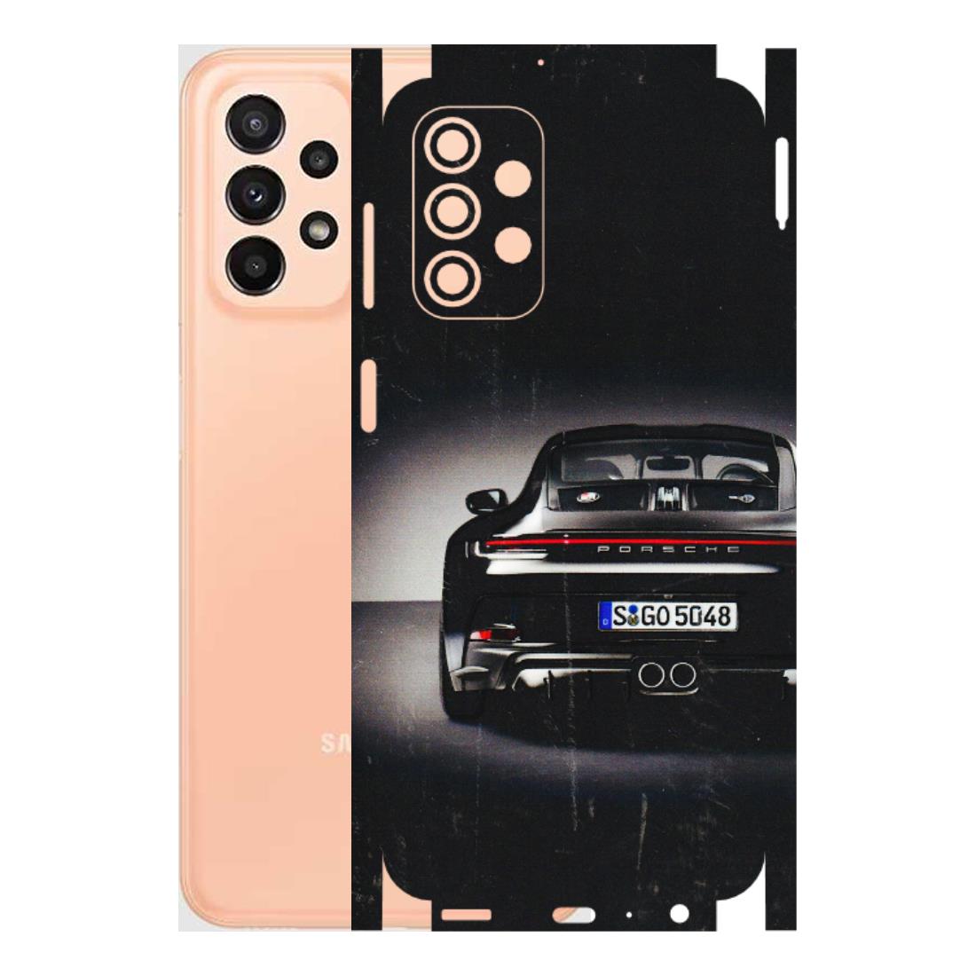 Samsung A/S Series Phone Skins (All Models) - New Black Porsche GT3 - 3D Embossed Finish (L-327) Samsung Galaxy A23 (5G)