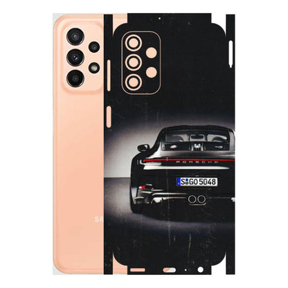 Samsung A/S Series Phone Skins (All Models) - New Black Porsche GT3 - 3D Embossed Finish (L-327) Samsung Galaxy A23 (5G)