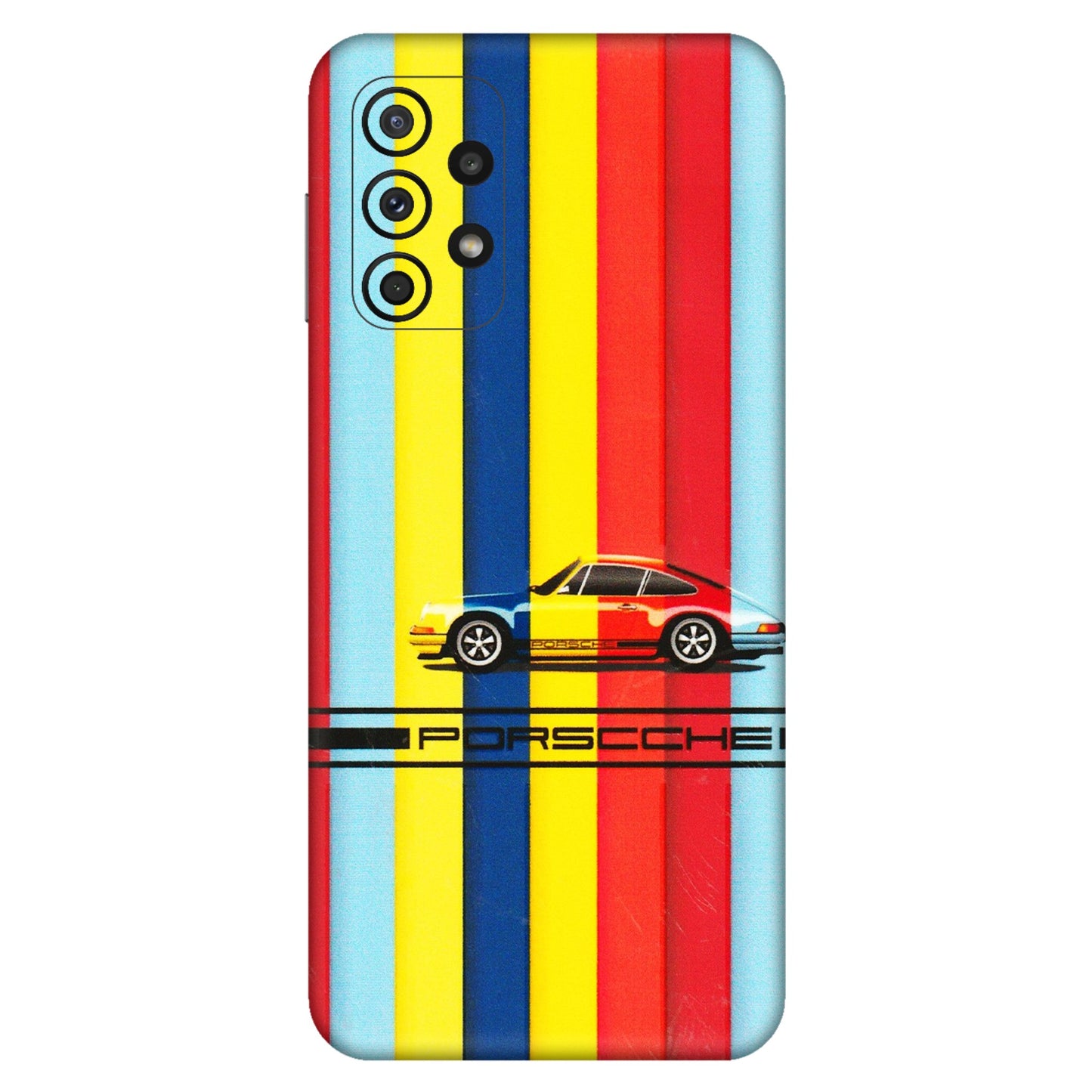 Samsung A/S Series Phone Skins (All Models) - Multicolour Porche - 3D Embossed Finish (L-39) Samsung Galaxy A23 (5G)