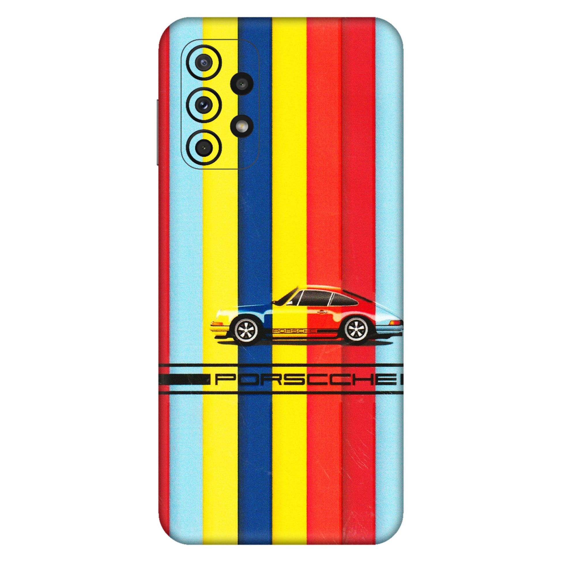 Samsung A/S Series Phone Skins (All Models) - Multicolour Porche - 3D Embossed Finish (L-39) Samsung Galaxy A23 (5G)