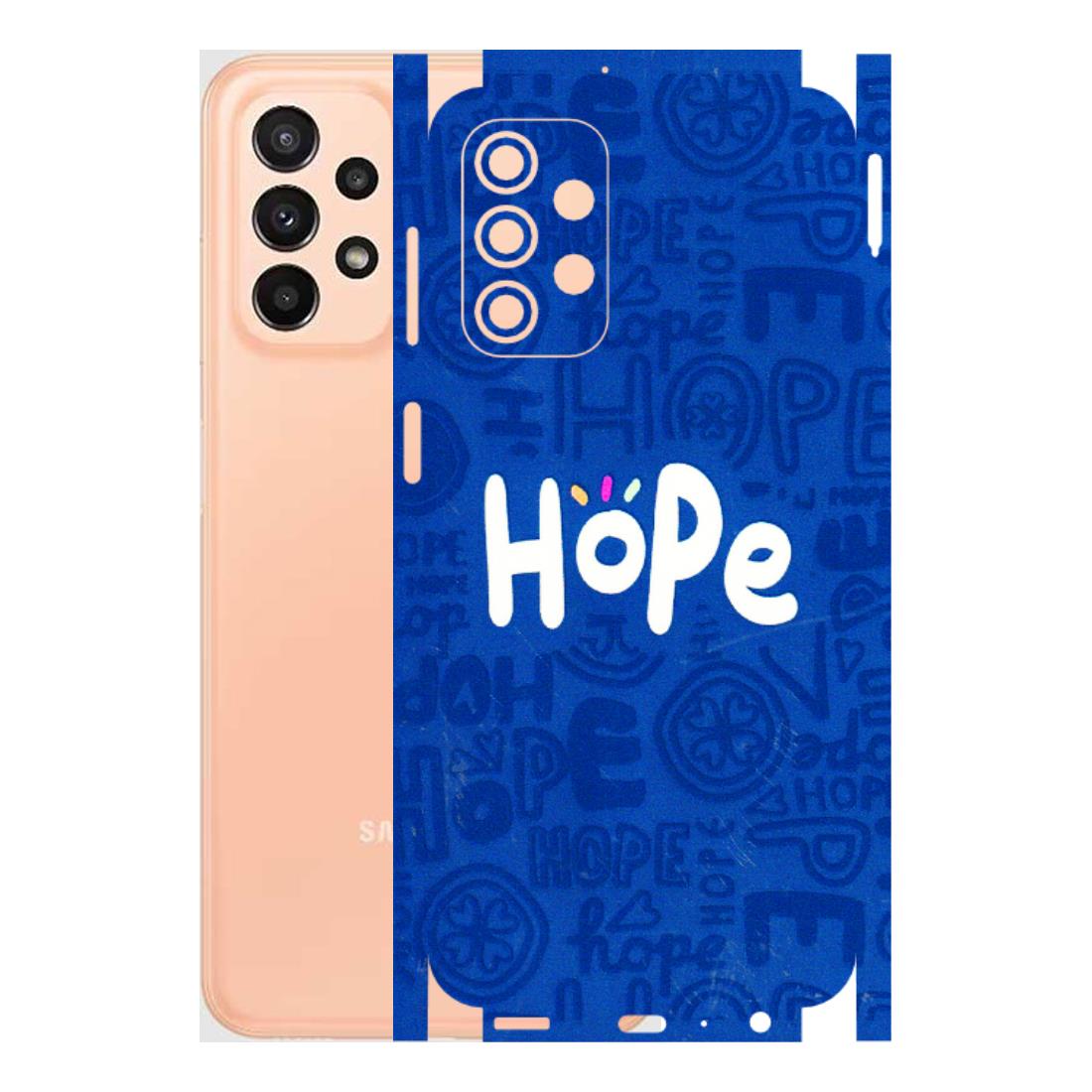 Samsung A/S Series Phone Skins (All Models) - Hope Doodles Blue - 3D Embossed Finish (L-43) Samsung Galaxy A23 (5G)