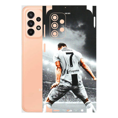 Samsung A/S Series Phone Skins (All Models) - Ronaldo CR7 Crazy - 3D Embossed Finish (L-44) Samsung Galaxy A23 (5G)