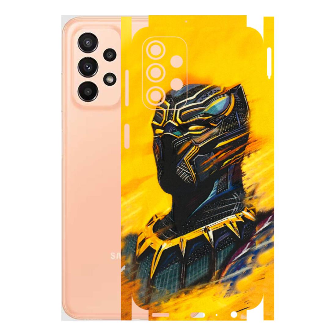 Samsung A/S Series Phone Skins (All Models) - Yellow Panther - 3D Embossed Finish (L-54) Samsung Galaxy A23 (5G)