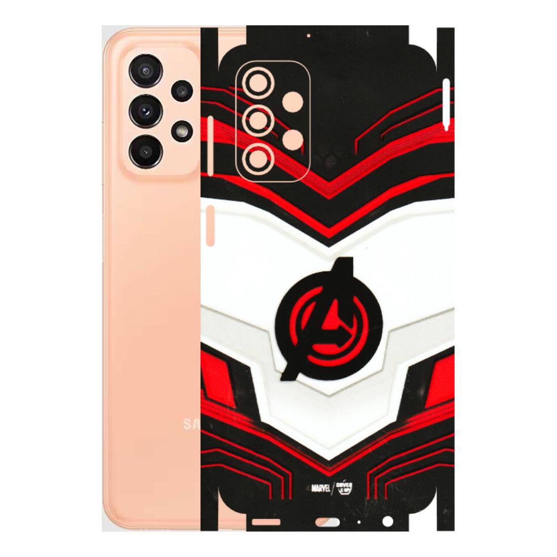 Samsung A/S Series Phone Skins (All Models) - Avengers Logo - 3D Embossed Finish (L-55) Samsung Galaxy A23 (5G)
