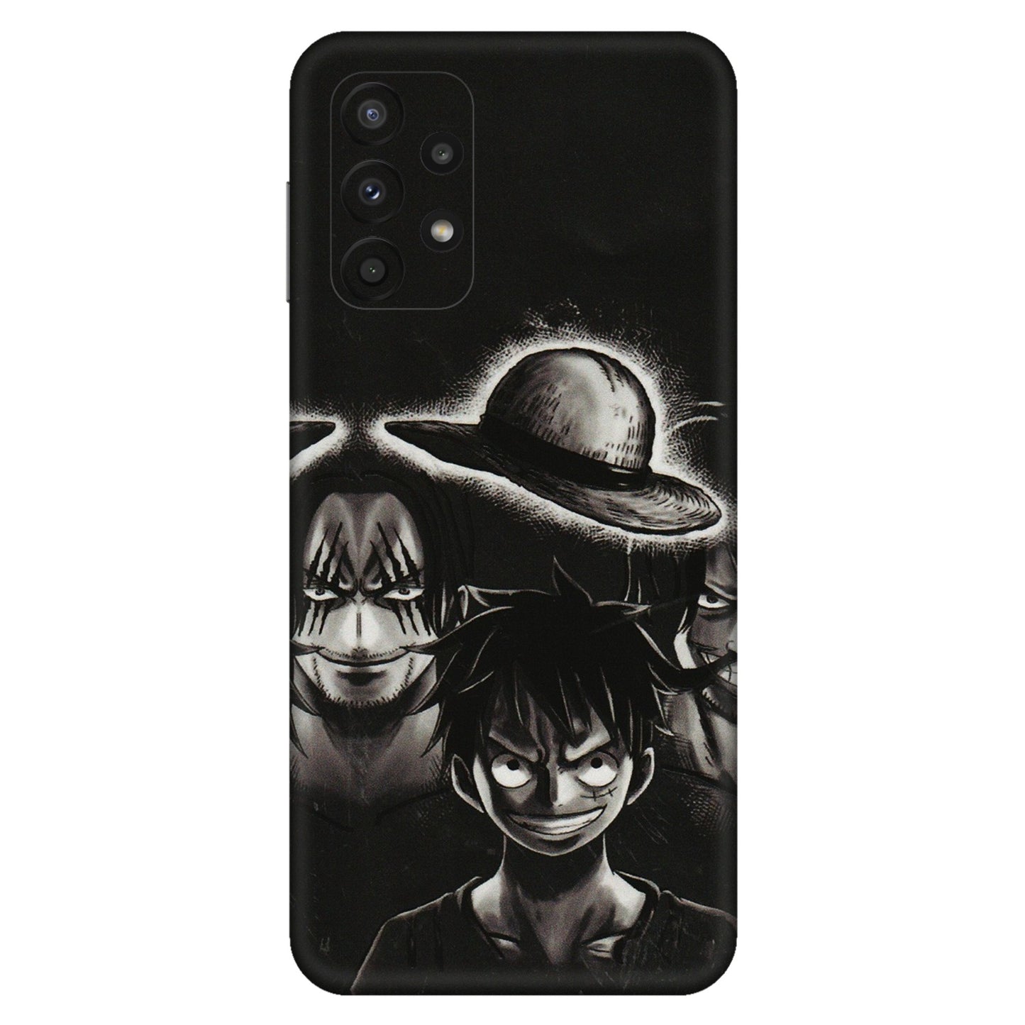 Samsung A/S Series Phone Skins (All Models) - Black Luffy Hat - 3D Embossed Finish (L-57) Samsung Galaxy A23 (5G)