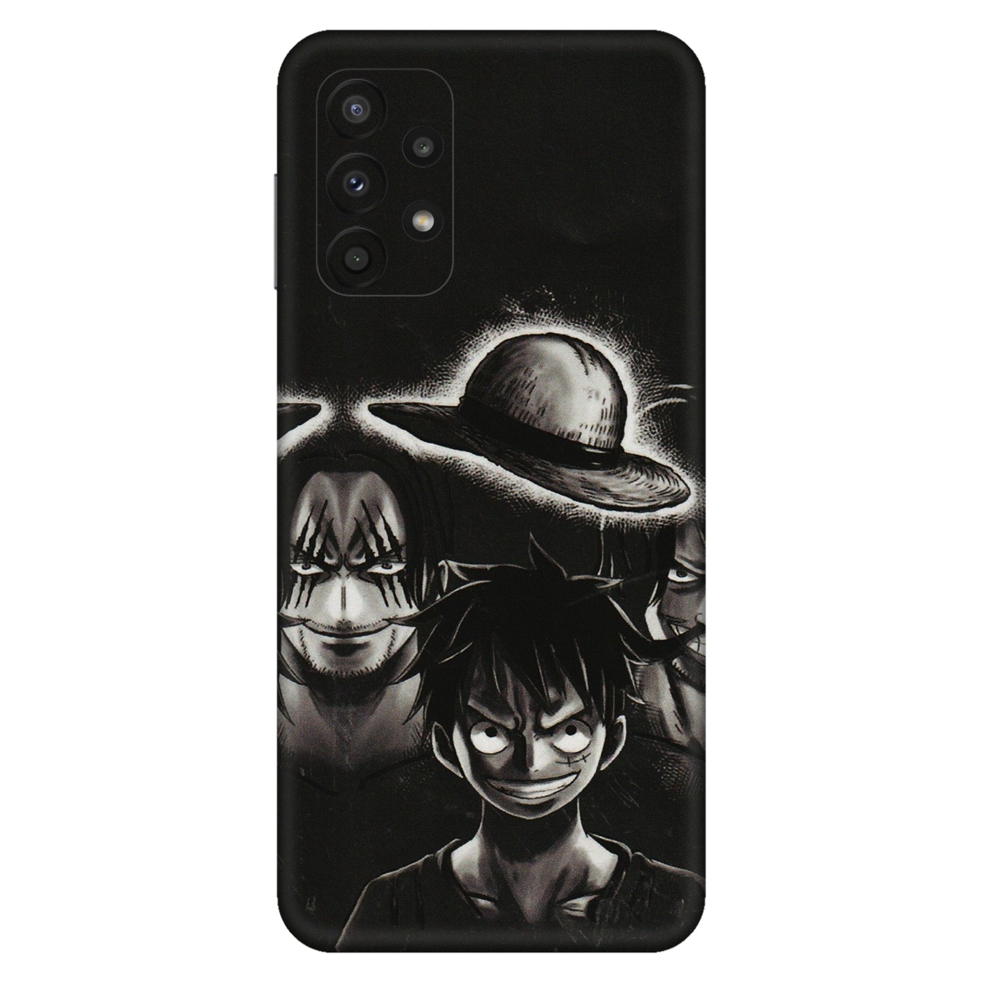 Samsung A/S Series Phone Skins (All Models) - Black Luffy Hat - 3D Embossed Finish (L-57) Samsung Galaxy A23 (5G)