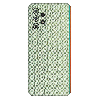 Samsung A/S Series Phone Skins (All Models) - Gucci Fabric Pattern - 3D Embossed Finish (L-73) Samsung Galaxy A23 (5G)