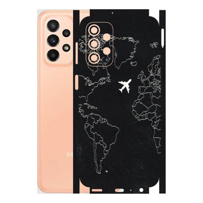 Samsung A/S Series Phone Skins (All Models) - Never Ending Travel - 3D Embossed Finish (L-79) Samsung Galaxy A23 (5G)