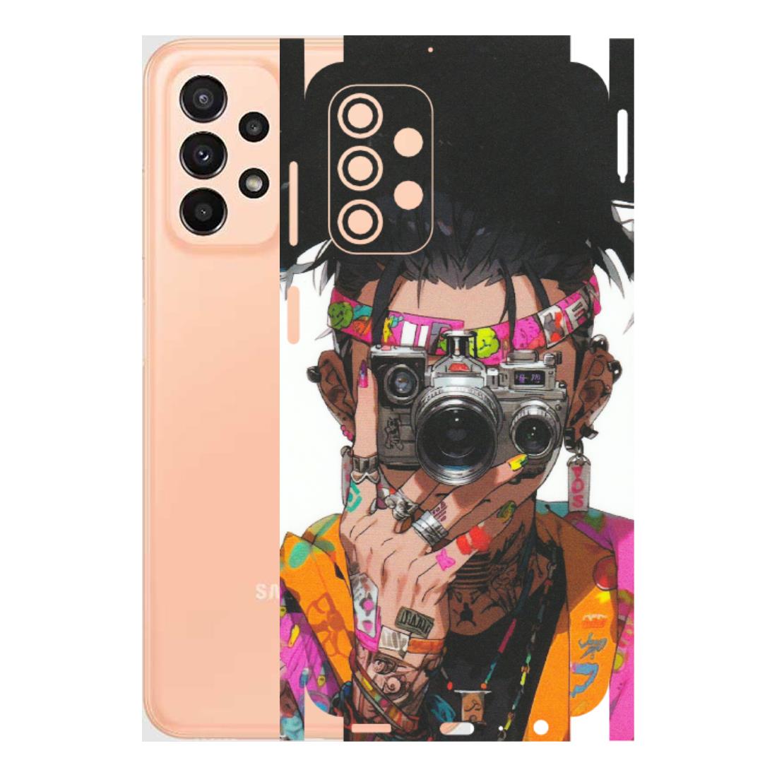 Samsung A/S Series Phone Skins (All Models) - Camera Lover Girl - Matte Finish (M-09) Samsung Galaxy A23 (5G)