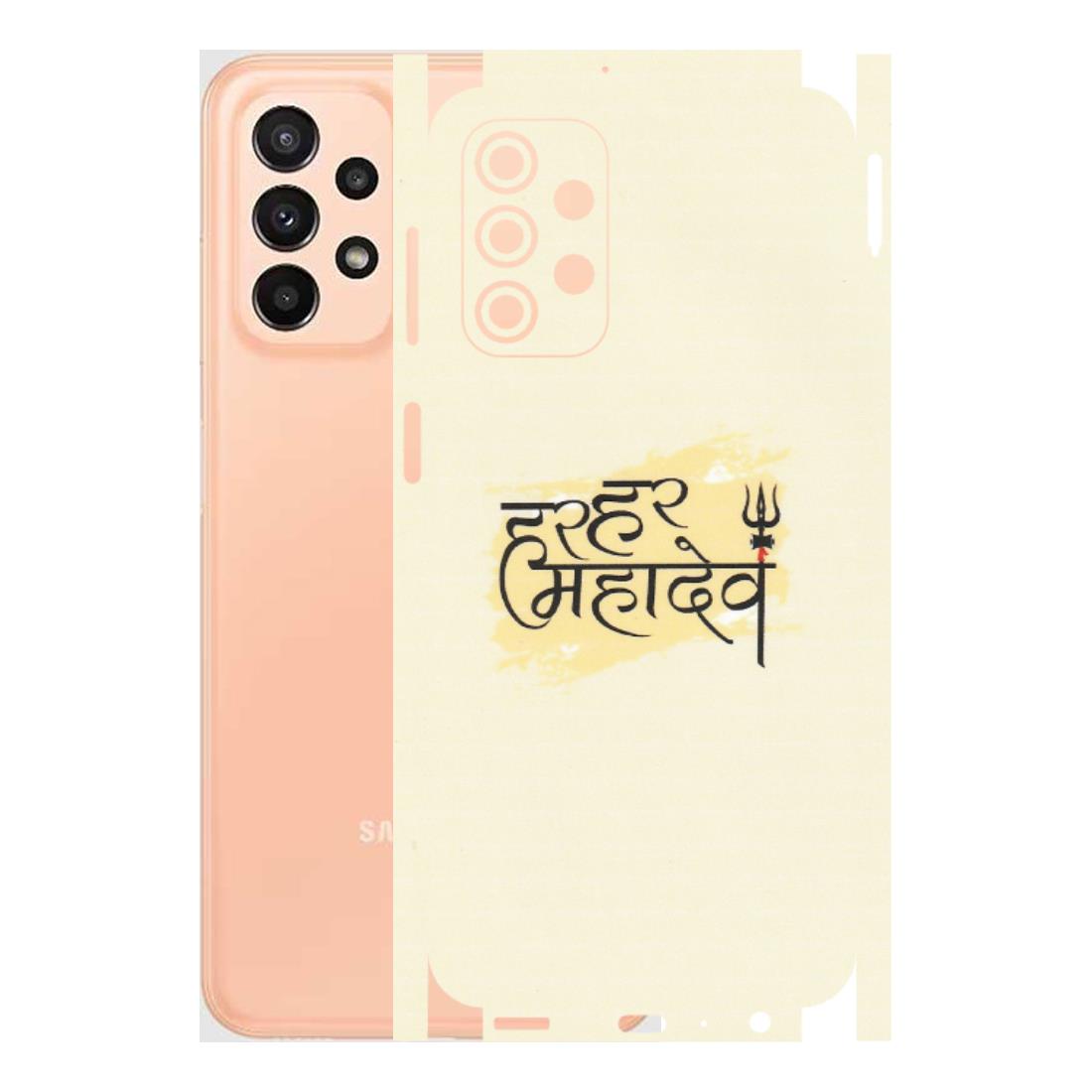 Samsung A/S Series Phone Skins (All Models) - Har Har Mahadev - Matte Finish (M-10) Samsung Galaxy A23 (5G)