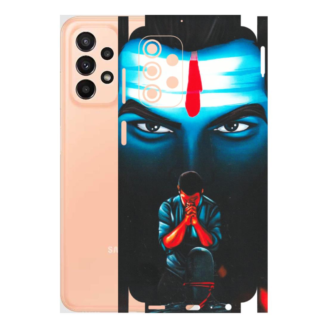 Samsung A/S Series Phone Skins (All Models) - Mahakal Bhakt - Matte Finish (M-112) Samsung Galaxy A23 (5G)